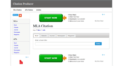 Desktop Screenshot of citationproducer.com